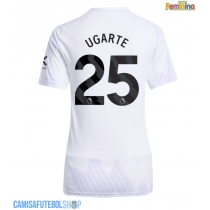 Camisa de time de futebol Manchester United Manuel Ugarte #25 Replicas 2º Equipamento Feminina 2025-26 Manga Curta